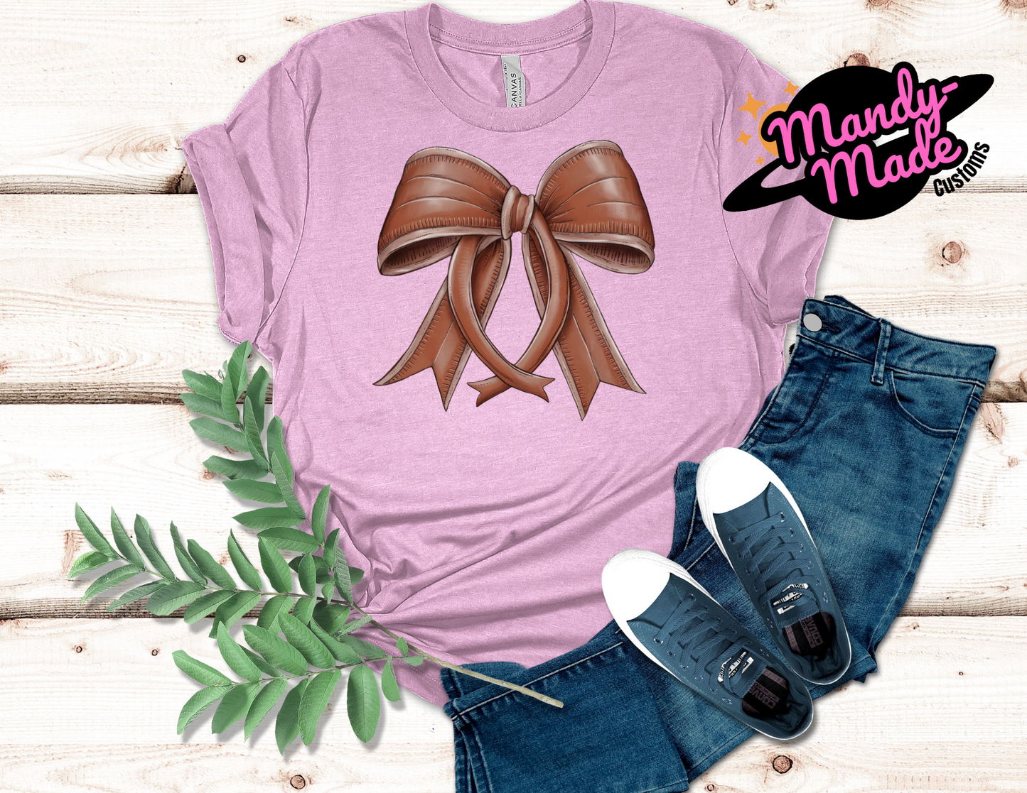 Coquette Football Bow
